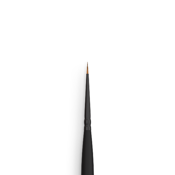 Round Synthetic Brush No. 4/0 - Detail