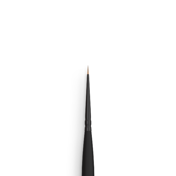 Round Synthetic Brush No. 10/0 - Detail