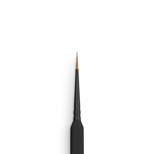 Round Synthetic Brush Triangular Handle No.0 - Precision