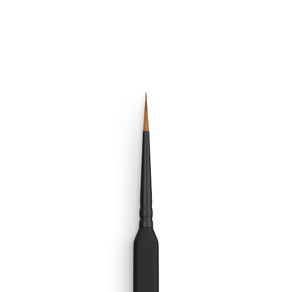 Round Synthetic Brush Triangular Handle No.1 - Precision