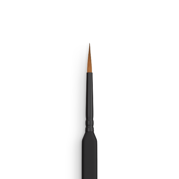 Round Synthetic Brush Triangular Handle No.2 - Precision