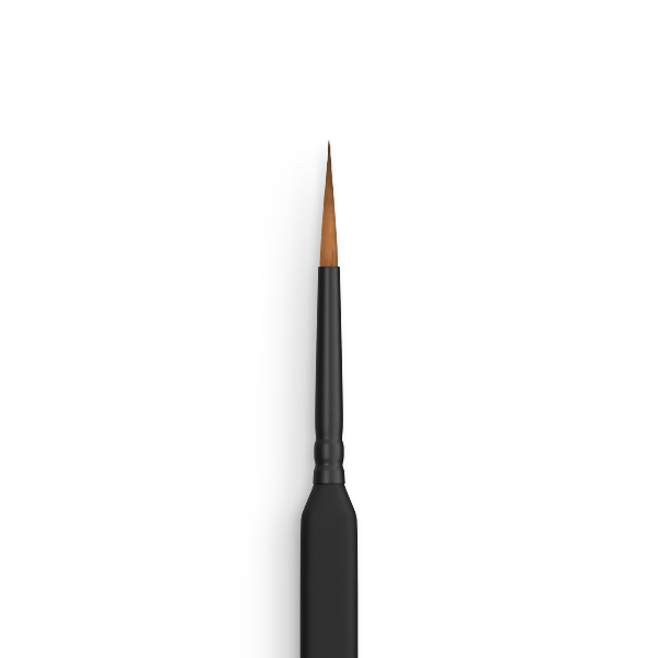 Round Synthetic Brush Triangular Handle No.3 - Precision