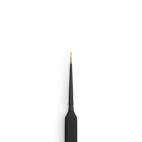 Round Synthetic Brush Triangular Handle No.2/0 - Precision